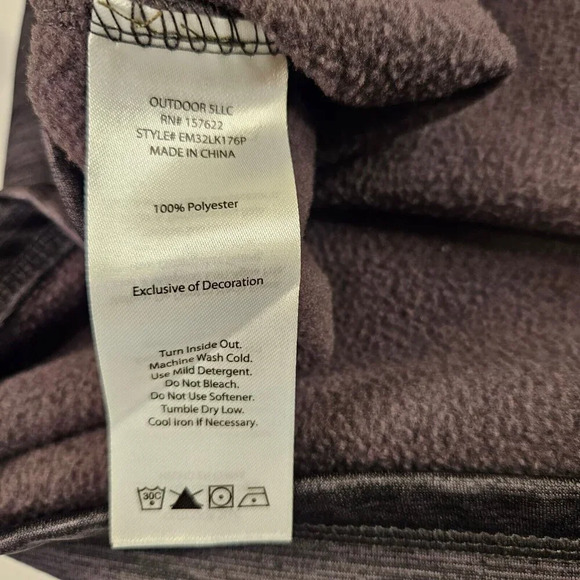 Eddie Bauer Pullover Men XL Charcoal Gray 1/4 Zip Active Performance Run Hike - Picture 5 of 12